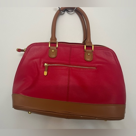 Joy & IMAN Red and Tan Women\'s Handbag